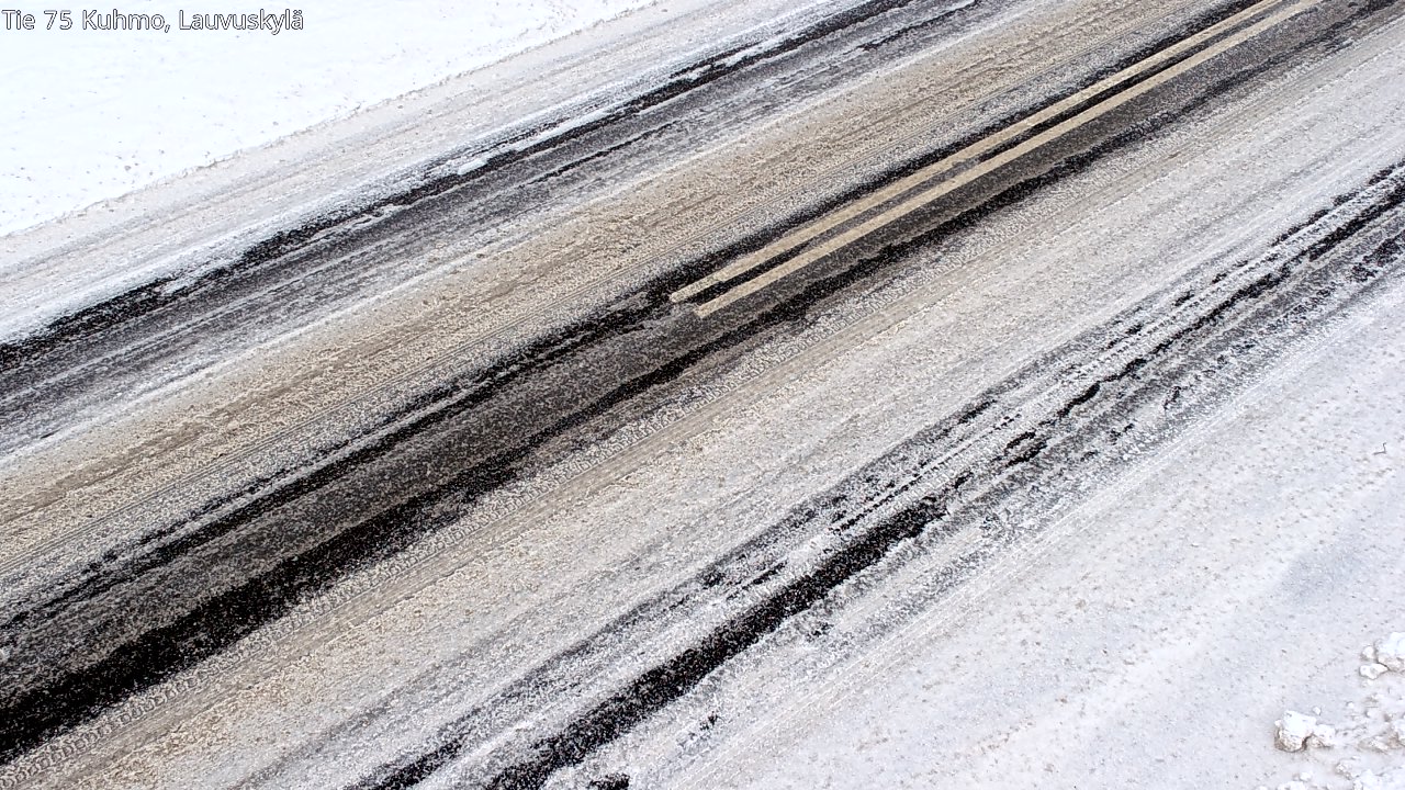 Weather Camera Image Väg 75 Kuhmo, Lauvuskylä, Kuhmo, Kainuu