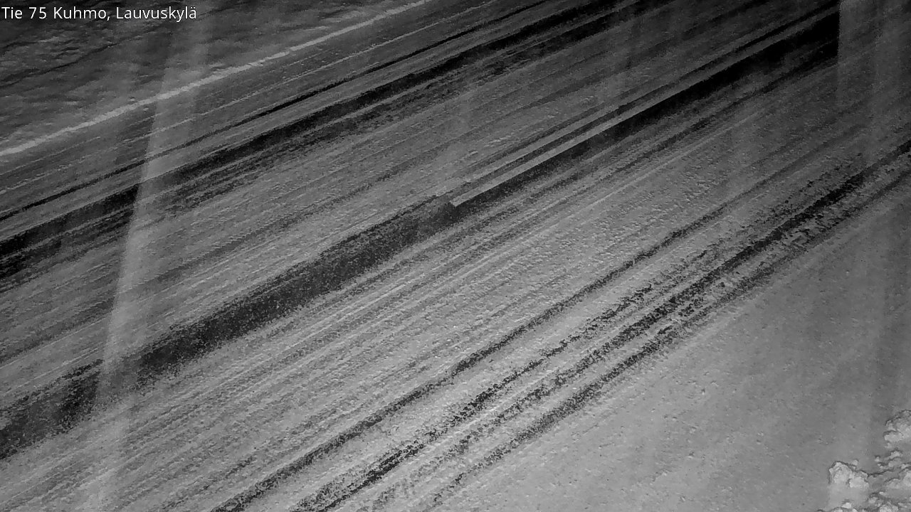 Weather Camera Image Väg 75 Kuhmo, Lauvuskylä, Kuhmo, Kainuu
