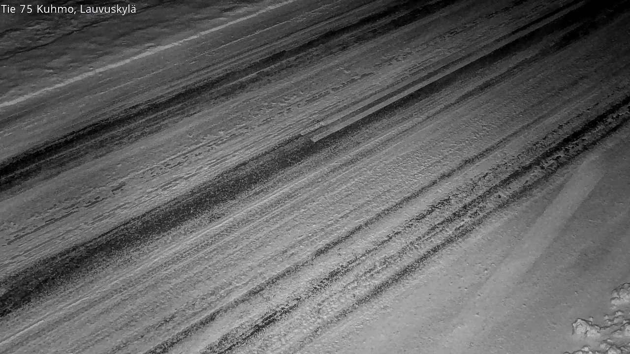 Weather Camera Image Väg 75 Kuhmo, Lauvuskylä, Kuhmo, Kainuu