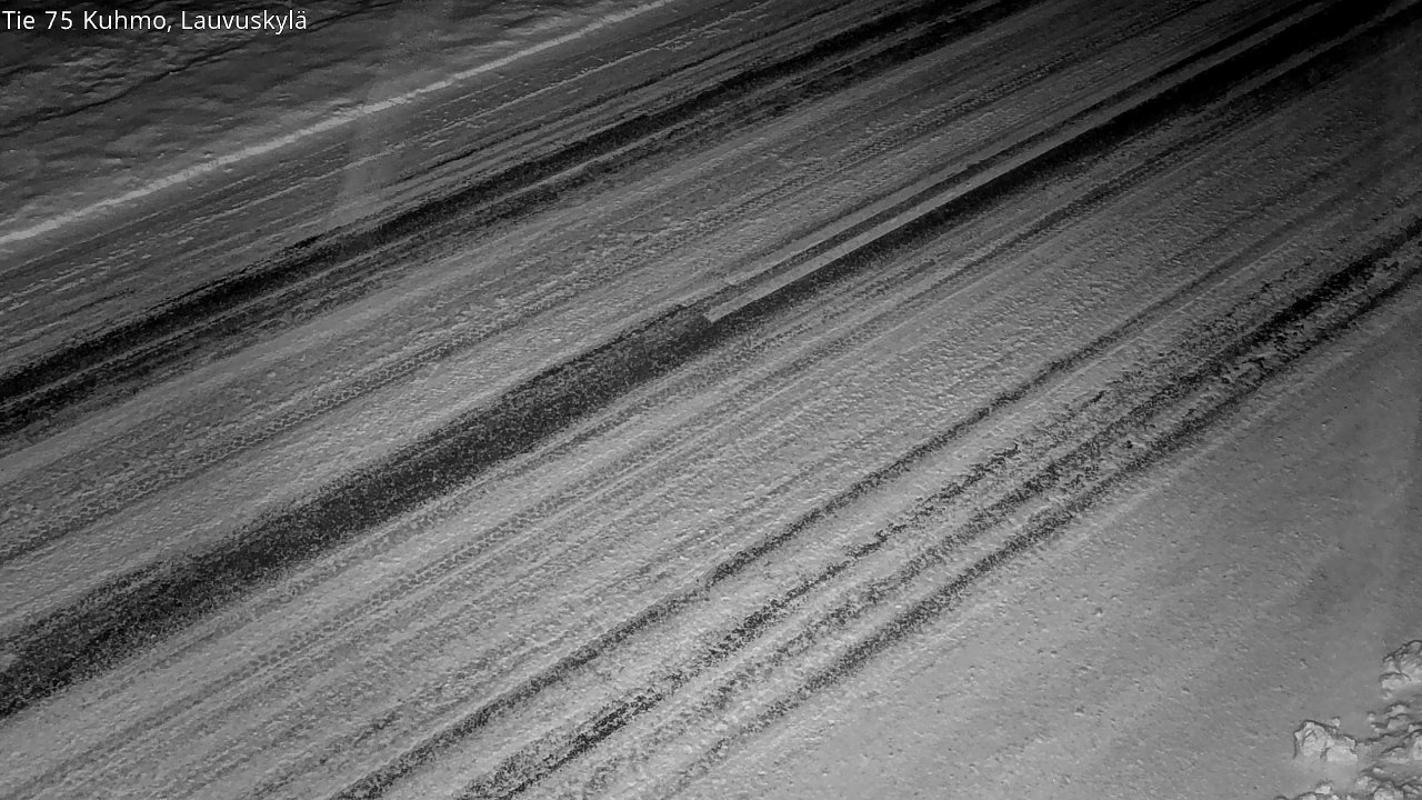 Weather Camera Image Väg 75 Kuhmo, Lauvuskylä, Kuhmo, Kainuu
