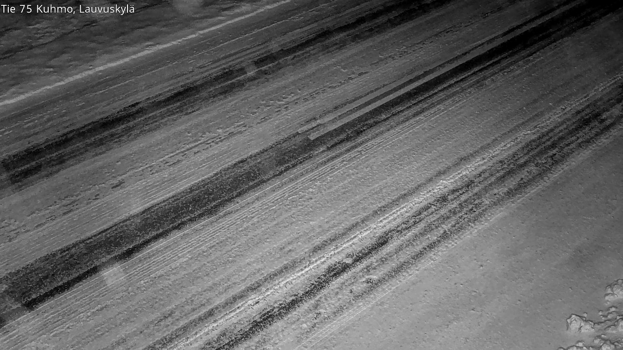 Weather Camera Image Väg 75 Kuhmo, Lauvuskylä, Kuhmo, Kainuu