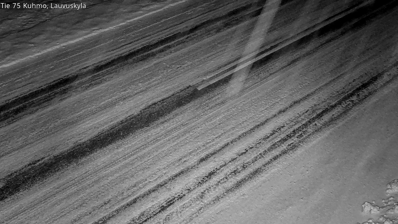 Weather Camera Image Väg 75 Kuhmo, Lauvuskylä, Kuhmo, Kainuu