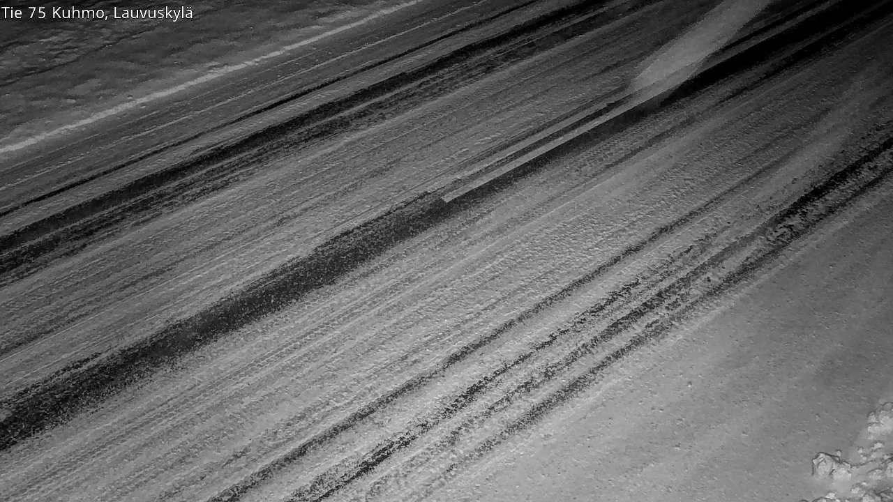 Weather Camera Image Väg 75 Kuhmo, Lauvuskylä, Kuhmo, Kainuu