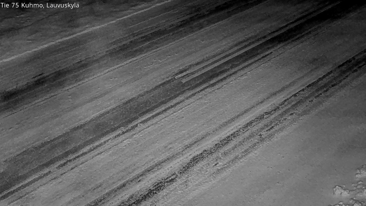 Weather Camera Image Väg 75 Kuhmo, Lauvuskylä, Kuhmo, Kainuu