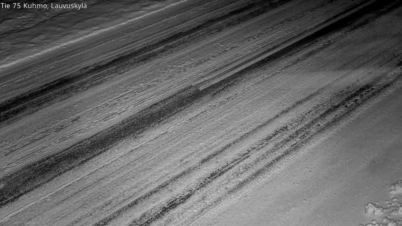 Weather Camera Image Väg 75 Kuhmo, Lauvuskylä, Kuhmo, Kainuu