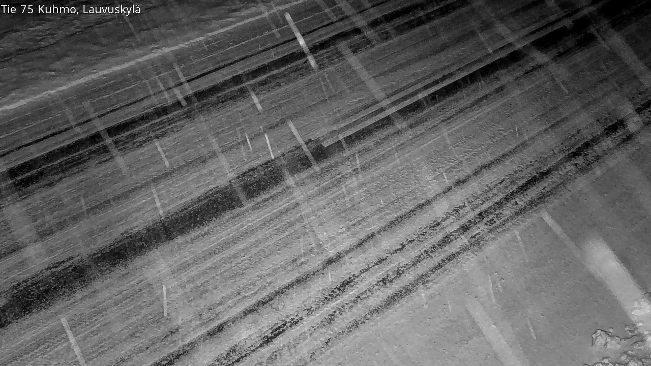 Weather Camera Image Väg 75 Kuhmo, Lauvuskylä, Kuhmo, Kainuu