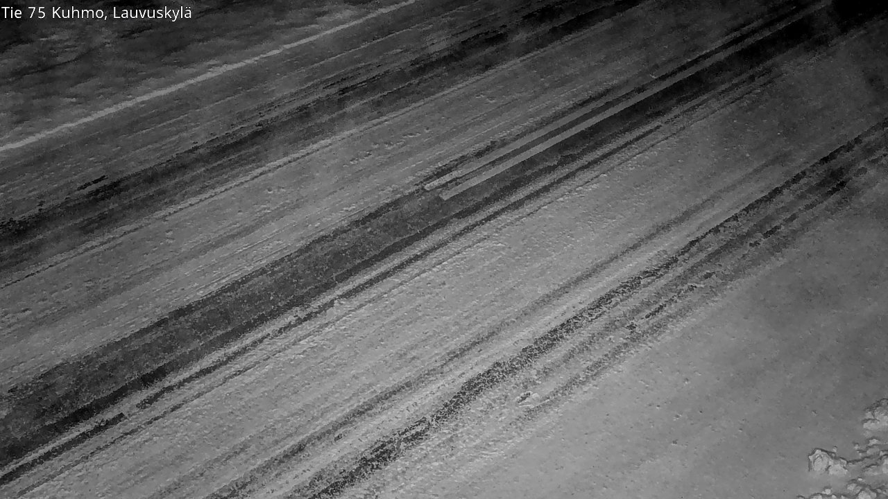 Weather Camera Image Väg 75 Kuhmo, Lauvuskylä, Kuhmo, Kainuu