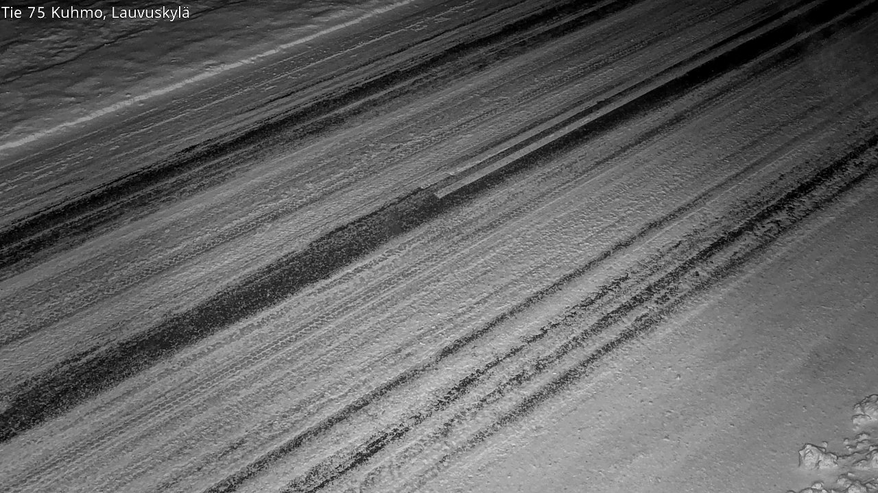 Weather Camera Image Väg 75 Kuhmo, Lauvuskylä, Kuhmo, Kainuu
