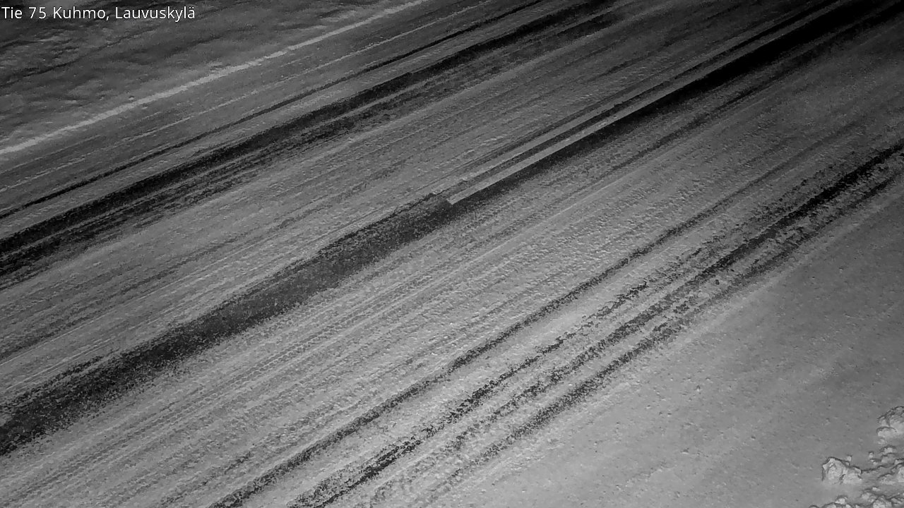 Weather Camera Image Väg 75 Kuhmo, Lauvuskylä, Kuhmo, Kainuu