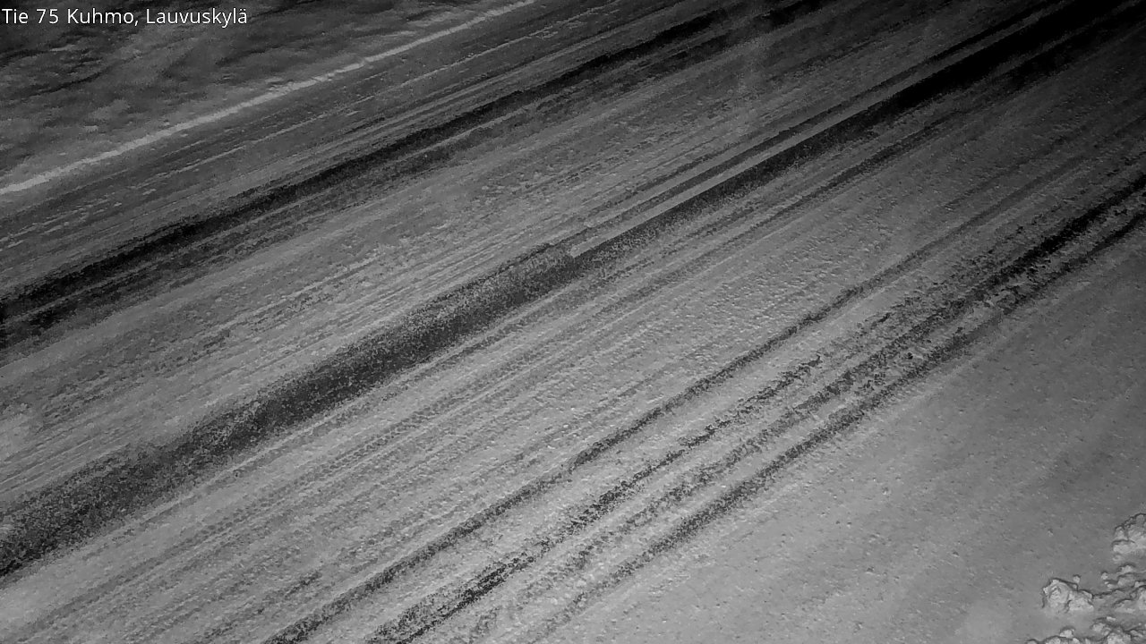 Weather Camera Image Väg 75 Kuhmo, Lauvuskylä, Kuhmo, Kainuu