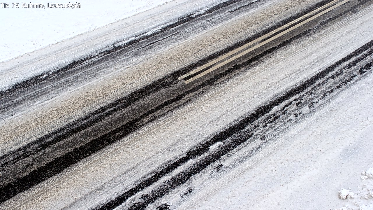 Weather Camera Image Väg 75 Kuhmo, Lauvuskylä, Kuhmo, Kainuu