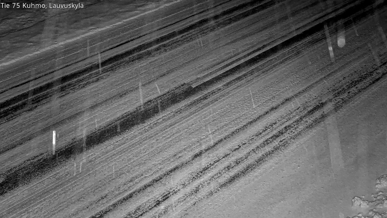 Weather Camera Image Väg 75 Kuhmo, Lauvuskylä, Kuhmo, Kainuu