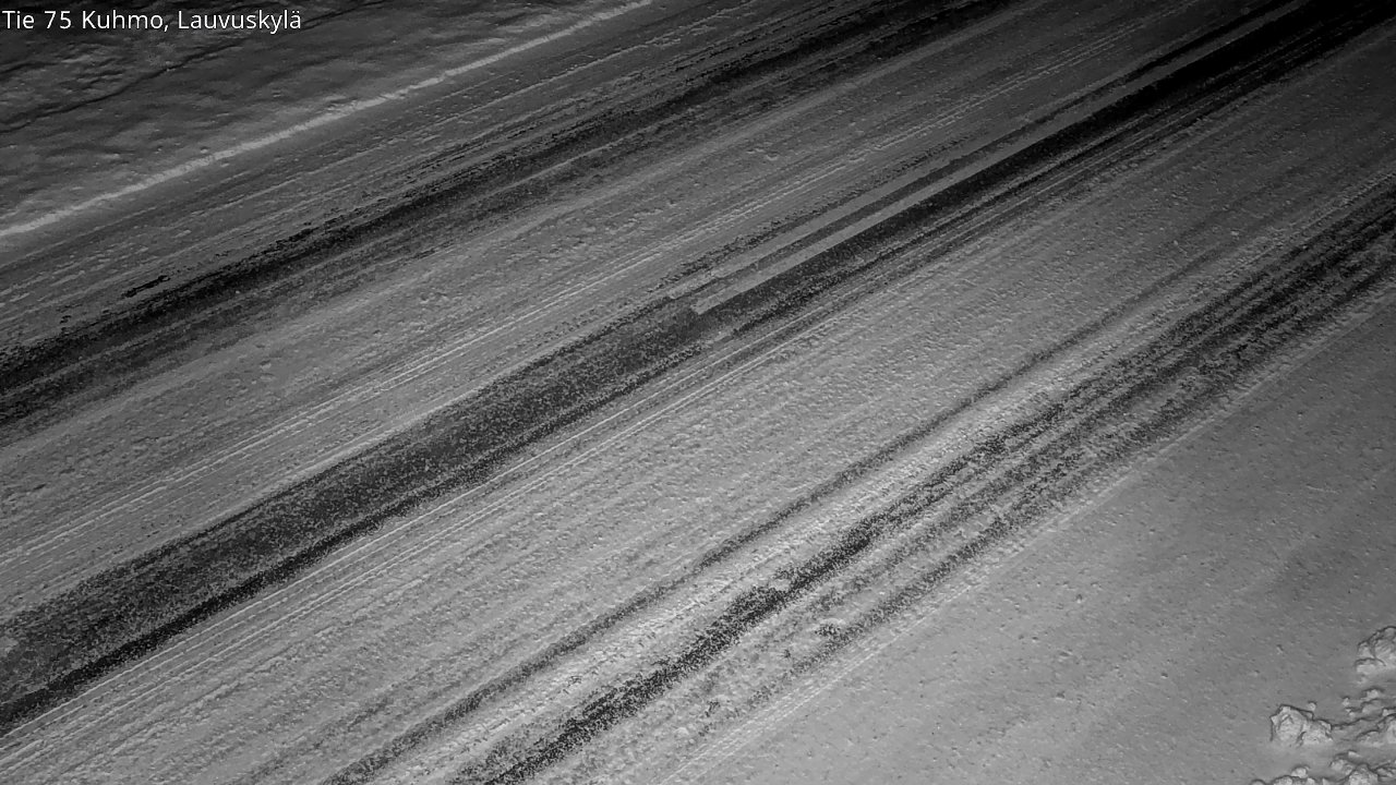 Weather Camera Image Väg 75 Kuhmo, Lauvuskylä, Kuhmo, Kainuu