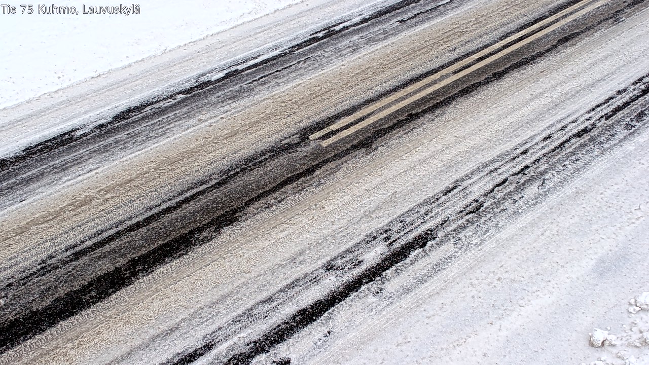 Weather Camera Image Väg 75 Kuhmo, Lauvuskylä, Kuhmo, Kainuu