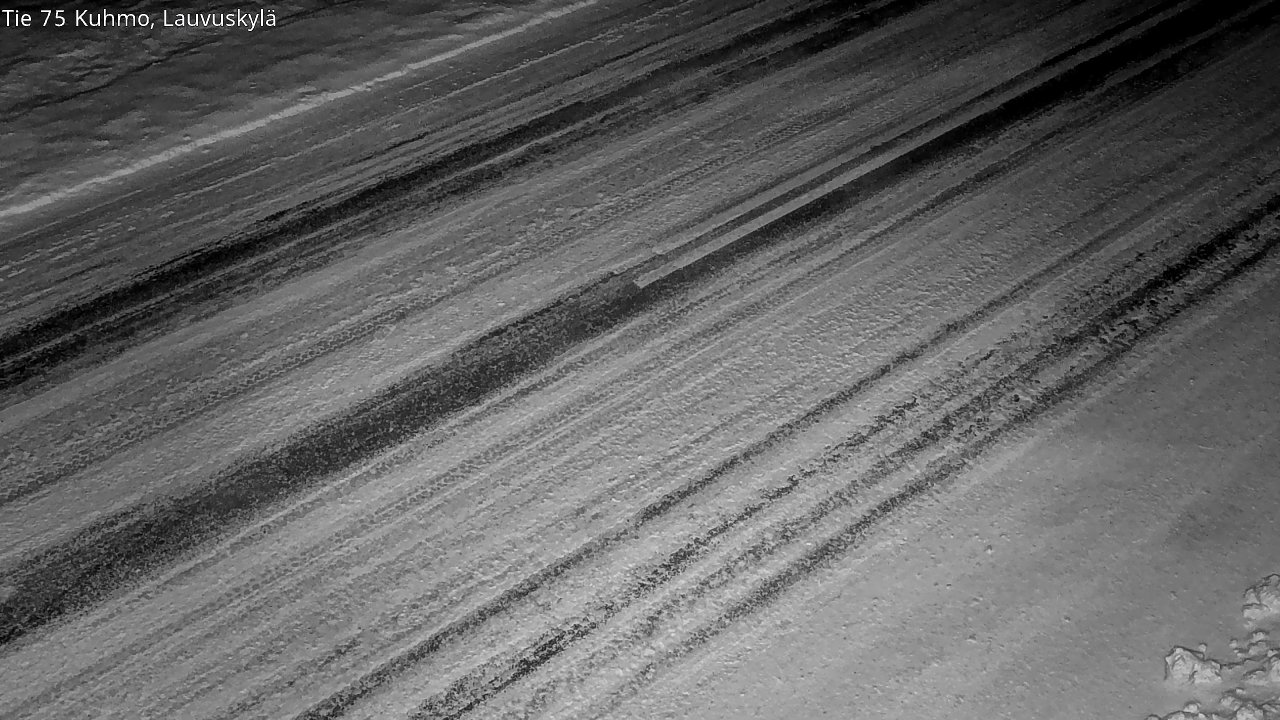 Weather Camera Image Väg 75 Kuhmo, Lauvuskylä, Kuhmo, Kainuu
