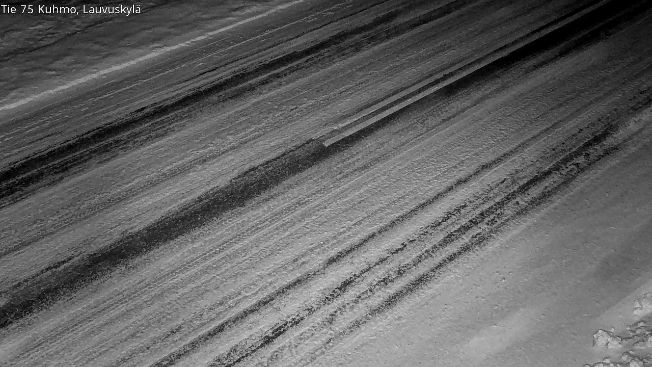 Weather Camera Image Väg 75 Kuhmo, Lauvuskylä, Kuhmo, Kainuu
