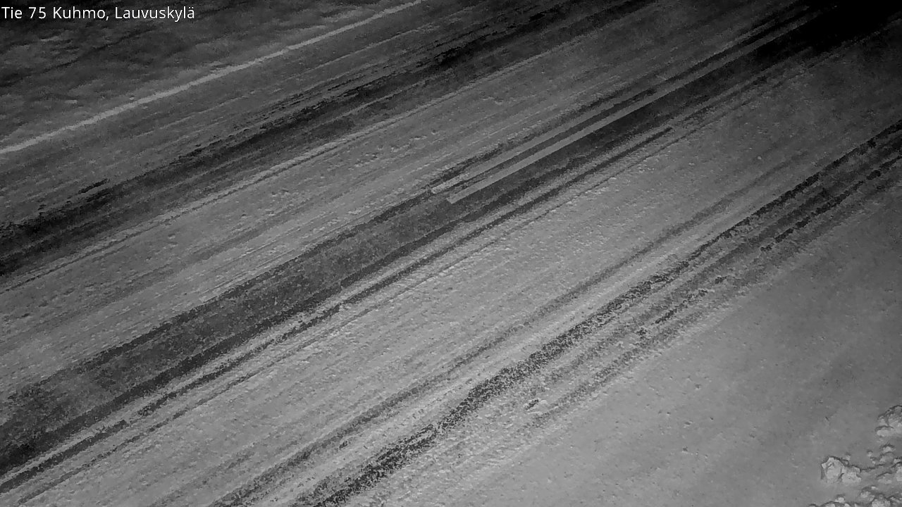 Weather Camera Image Väg 75 Kuhmo, Lauvuskylä, Kuhmo, Kainuu
