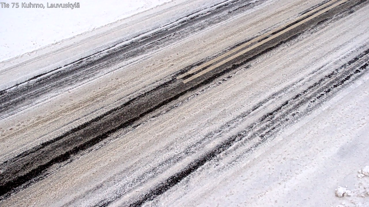 Weather Camera Image Väg 75 Kuhmo, Lauvuskylä, Kuhmo, Kainuu