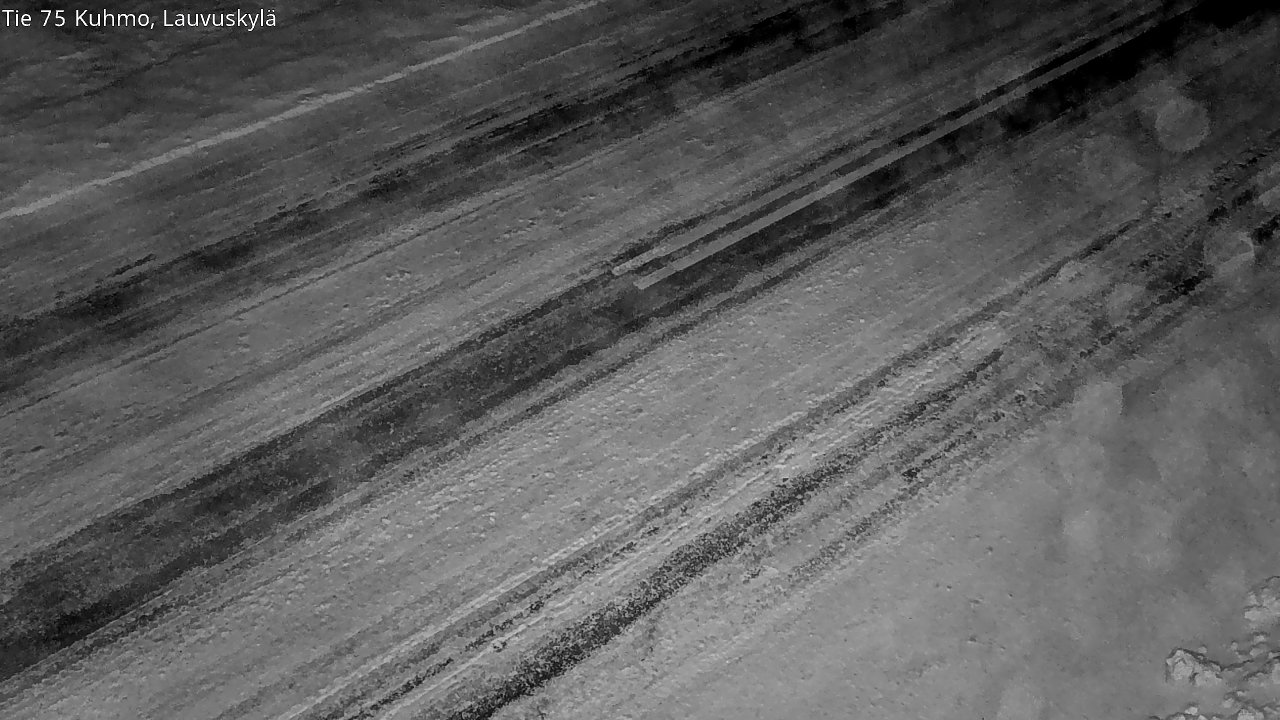 Weather Camera Image Väg 75 Kuhmo, Lauvuskylä, Kuhmo, Kainuu