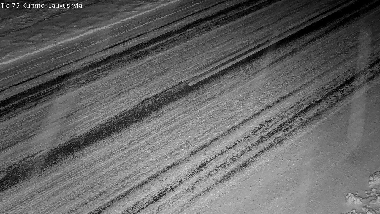 Weather Camera Image Väg 75 Kuhmo, Lauvuskylä, Kuhmo, Kainuu