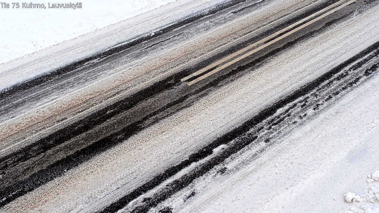 Weather Camera Image Väg 75 Kuhmo, Lauvuskylä, Kuhmo, Kainuu