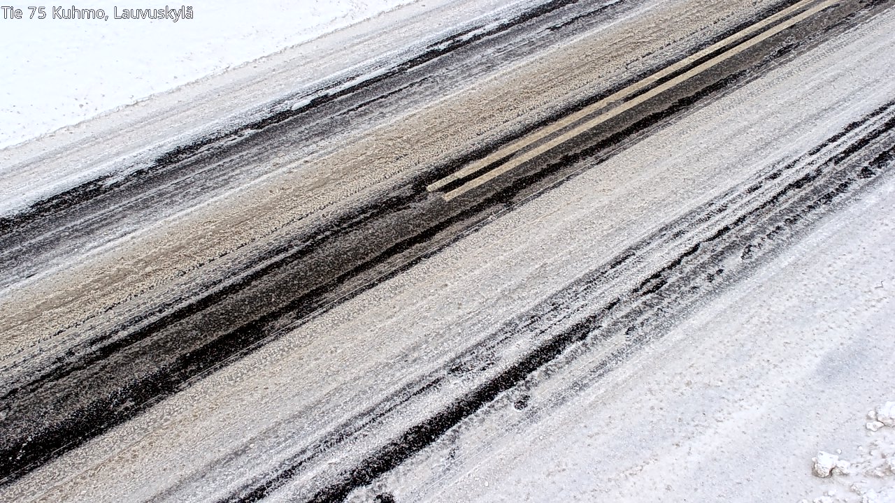Weather Camera Image Väg 75 Kuhmo, Lauvuskylä, Kuhmo, Kainuu