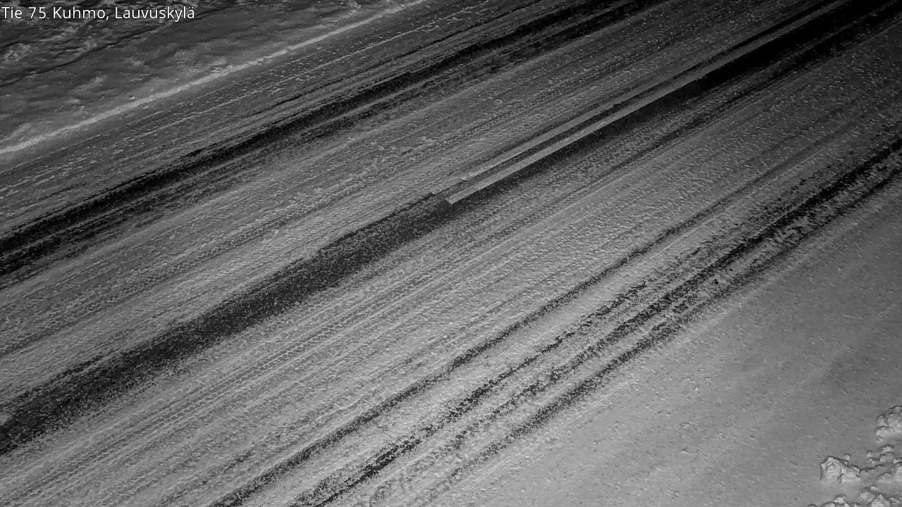 Weather Camera Image Väg 75 Kuhmo, Lauvuskylä, Kuhmo, Kainuu