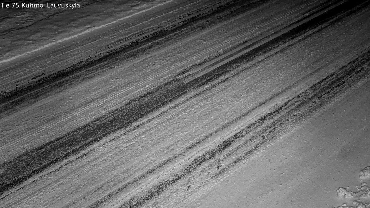 Weather Camera Image Väg 75 Kuhmo, Lauvuskylä, Kuhmo, Kainuu