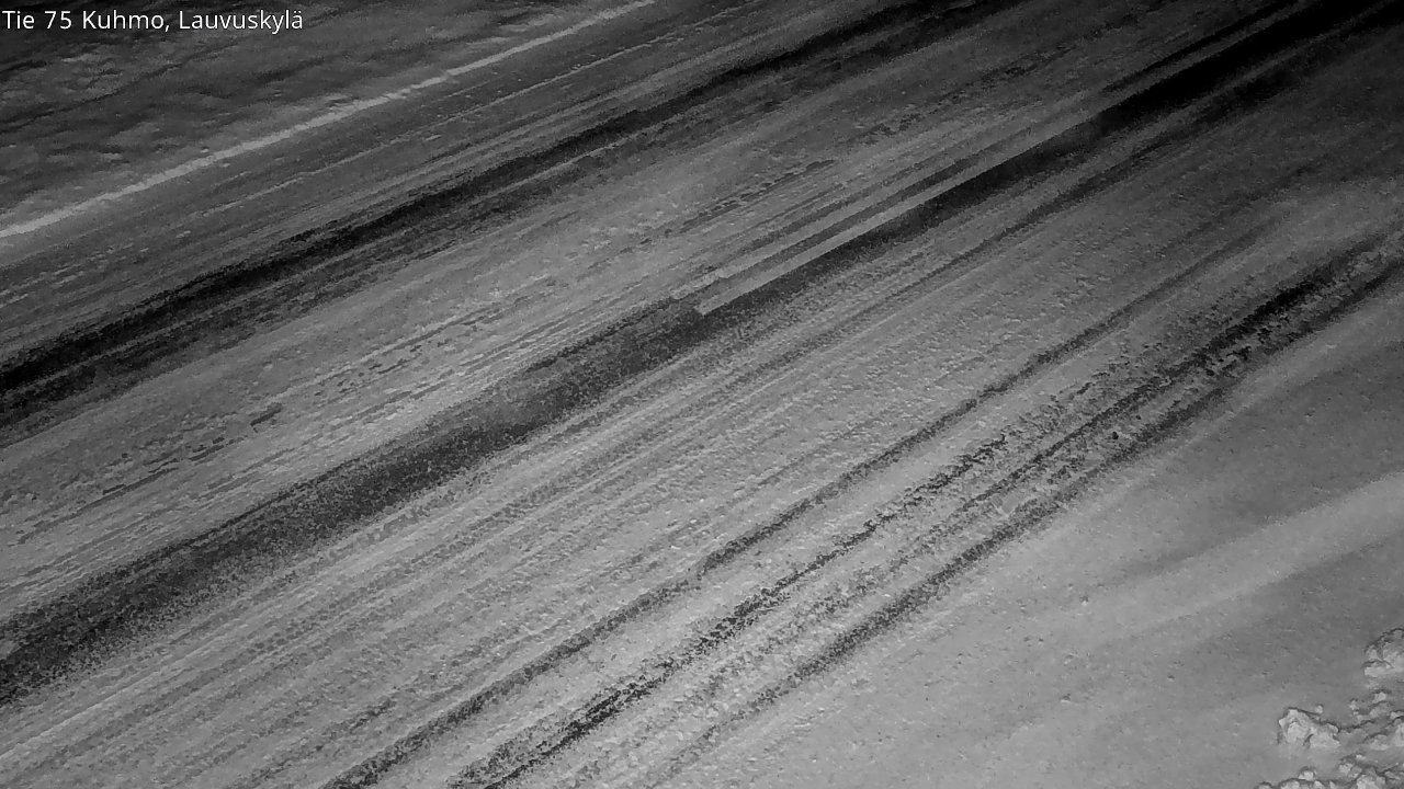 Weather Camera Image Väg 75 Kuhmo, Lauvuskylä, Kuhmo, Kainuu