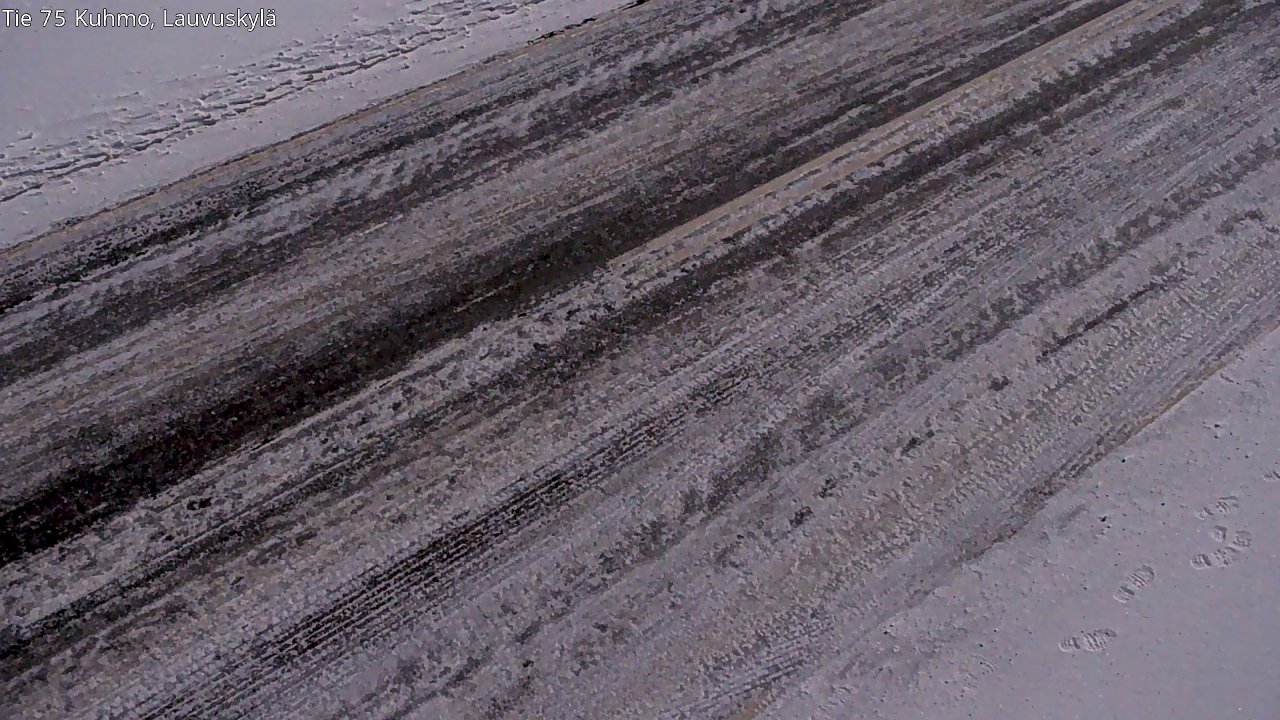 Weather Camera Image Väg 75 Kuhmo, Lauvuskylä, Kuhmo, Kainuu