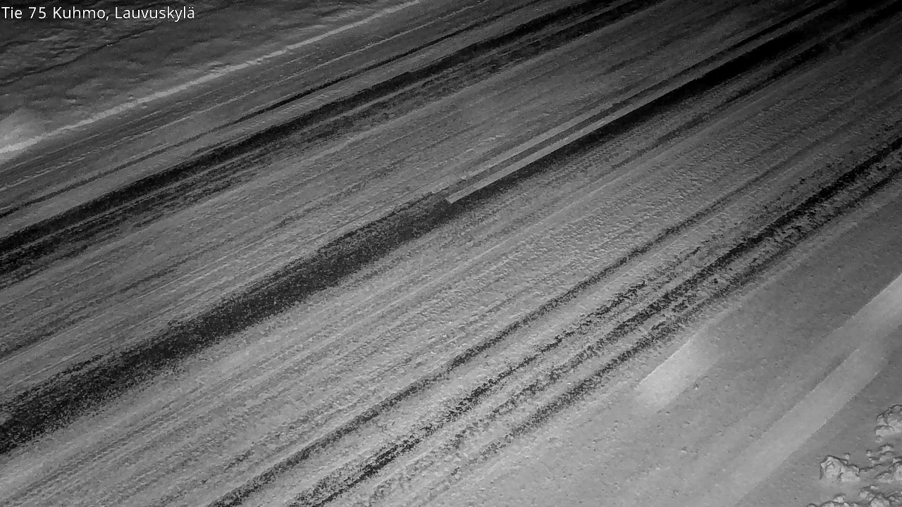 Weather Camera Image Väg 75 Kuhmo, Lauvuskylä, Kuhmo, Kainuu