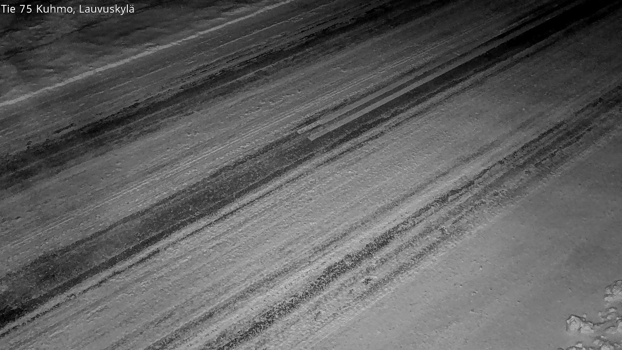 Weather Camera Image Väg 75 Kuhmo, Lauvuskylä, Kuhmo, Kainuu
