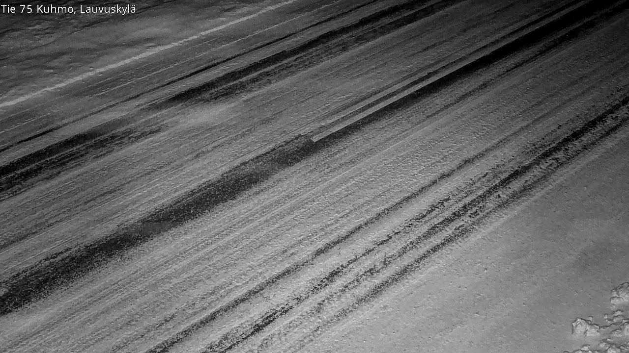 Weather Camera Image Väg 75 Kuhmo, Lauvuskylä, Kuhmo, Kainuu