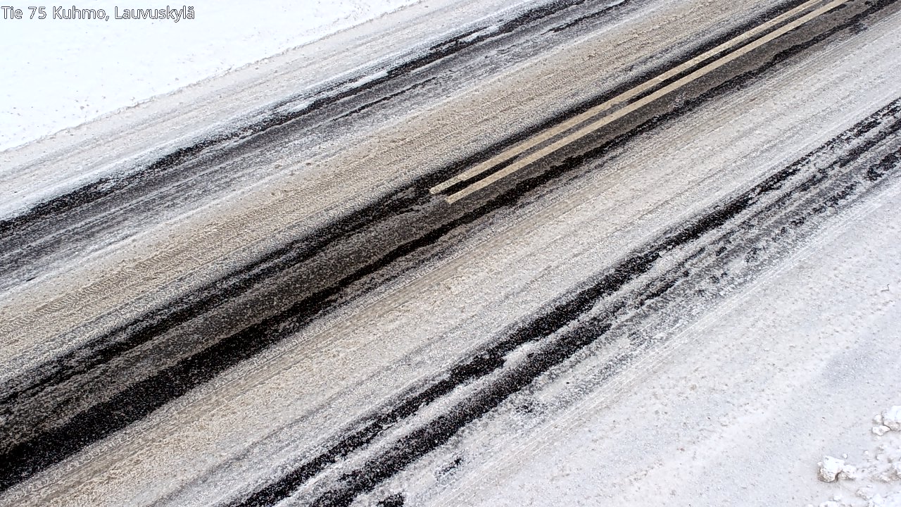 Weather Camera Image Väg 75 Kuhmo, Lauvuskylä, Kuhmo, Kainuu