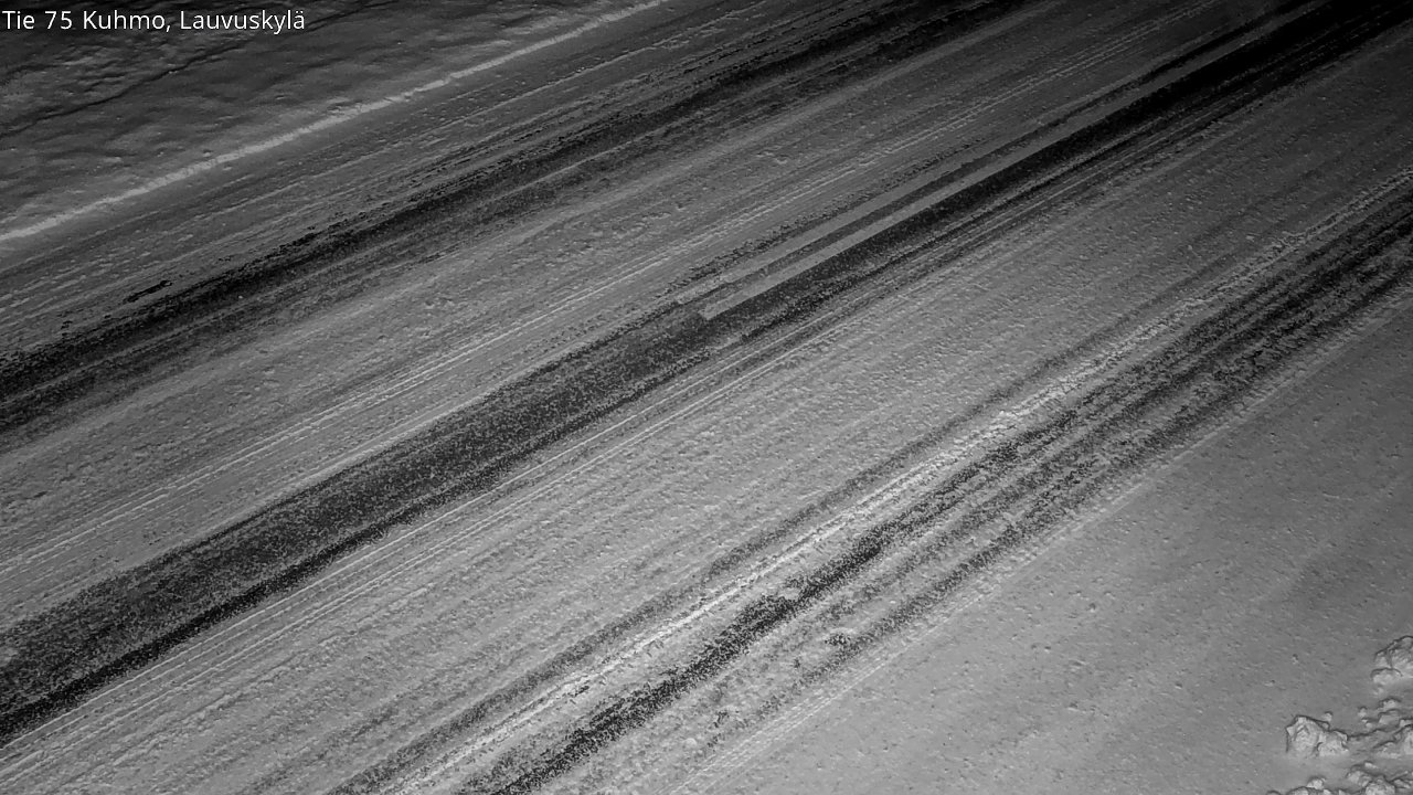 Weather Camera Image Väg 75 Kuhmo, Lauvuskylä, Kuhmo, Kainuu