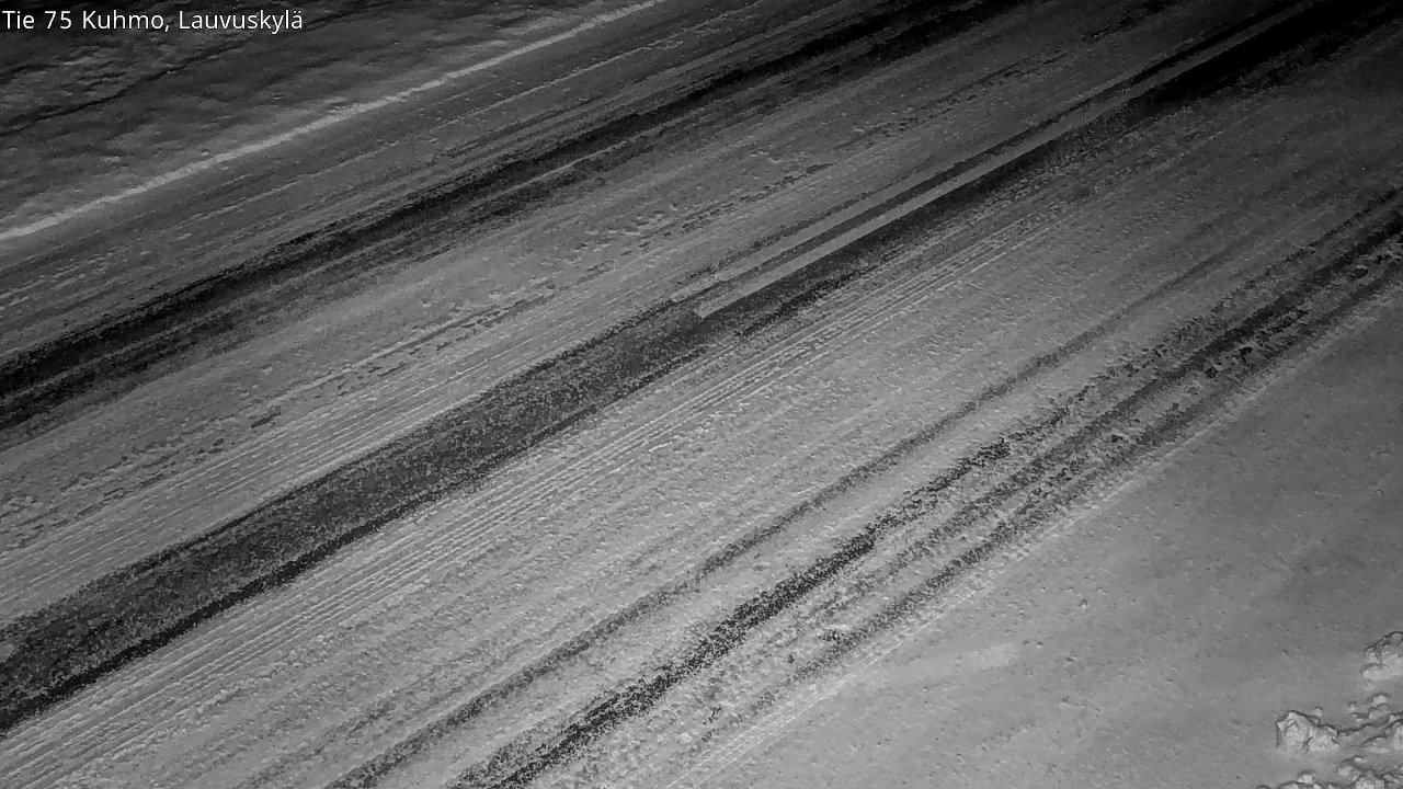 Weather Camera Image Väg 75 Kuhmo, Lauvuskylä, Kuhmo, Kainuu