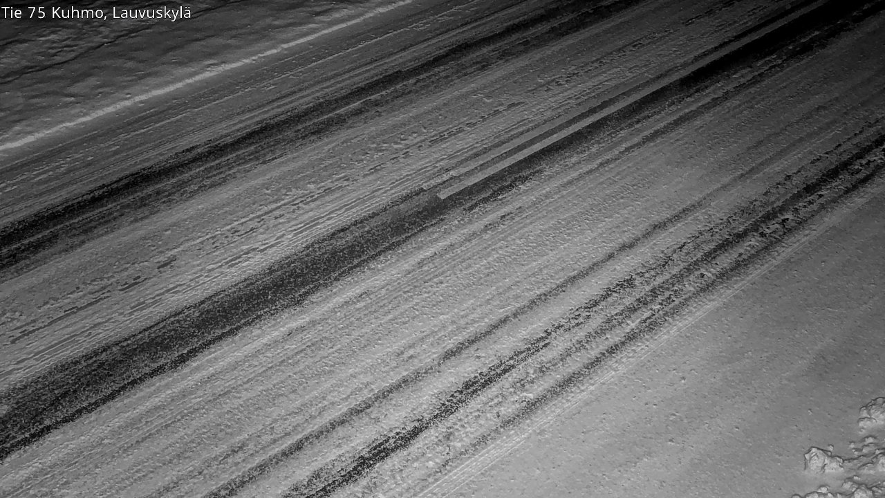 Weather Camera Image Väg 75 Kuhmo, Lauvuskylä, Kuhmo, Kainuu
