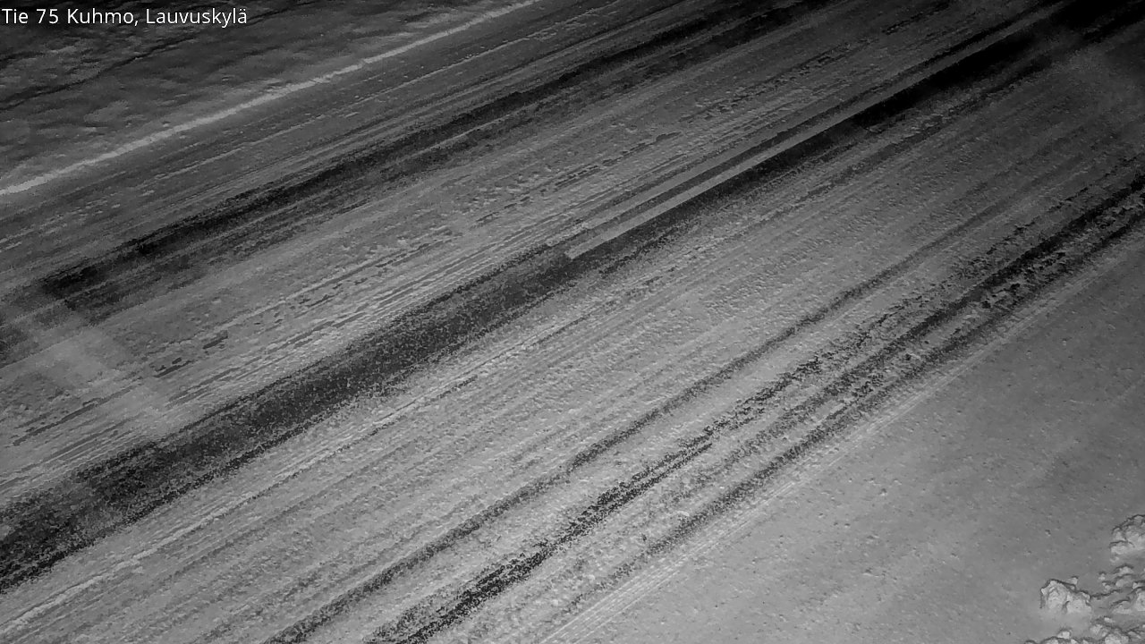 Weather Camera Image Väg 75 Kuhmo, Lauvuskylä, Kuhmo, Kainuu