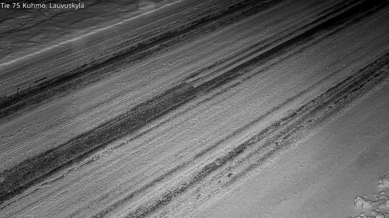 Weather Camera Image Väg 75 Kuhmo, Lauvuskylä, Kuhmo, Kainuu