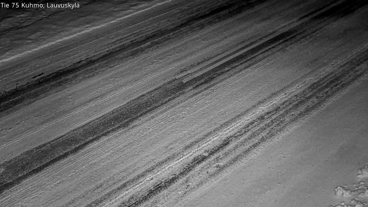 Weather Camera Image Väg 75 Kuhmo, Lauvuskylä, Kuhmo, Kainuu