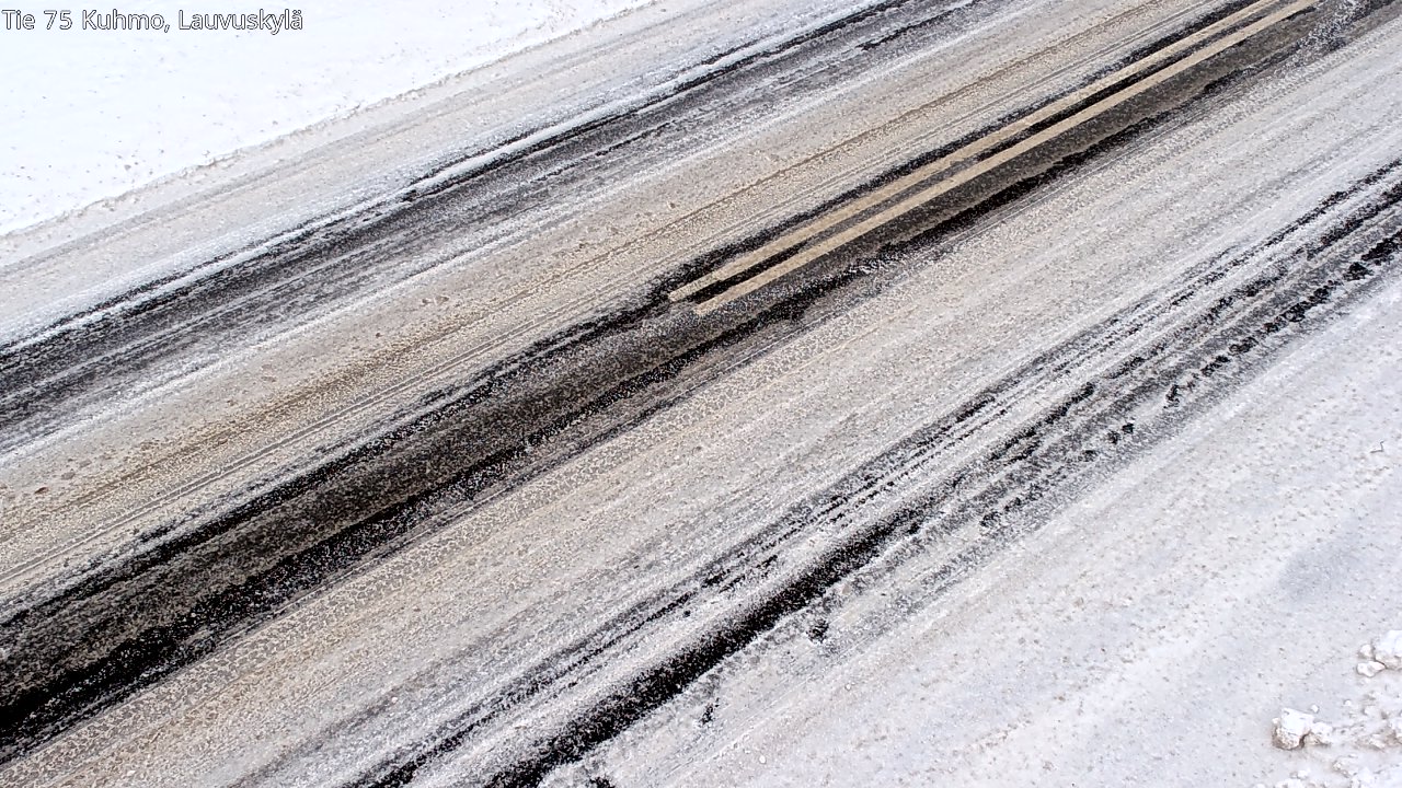 Weather Camera Image Väg 75 Kuhmo, Lauvuskylä, Kuhmo, Kainuu