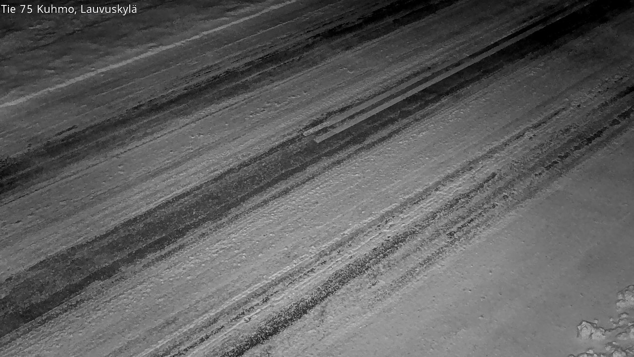 Weather Camera Image Väg 75 Kuhmo, Lauvuskylä, Kuhmo, Kainuu