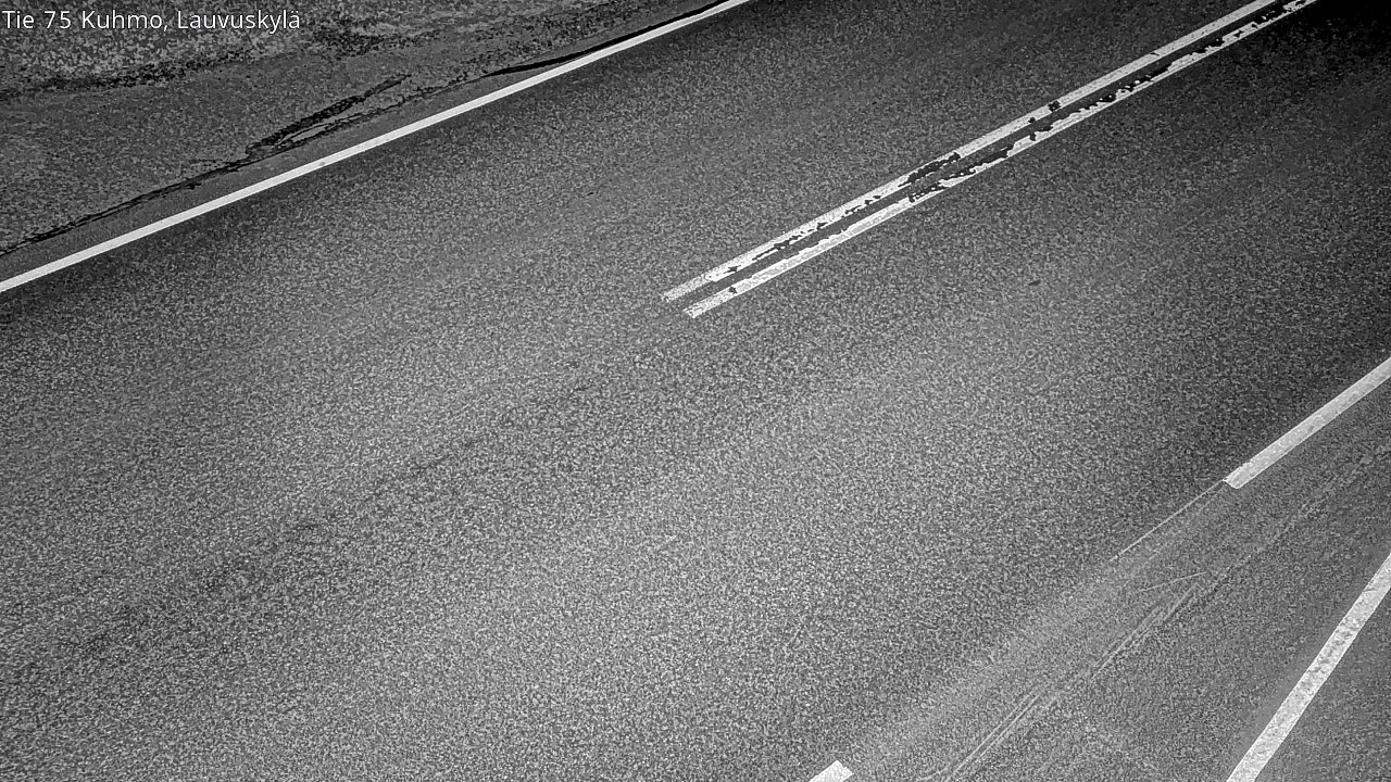Weather Camera Image Väg 75 Kuhmo, Lauvuskylä, Kuhmo, Kainuu