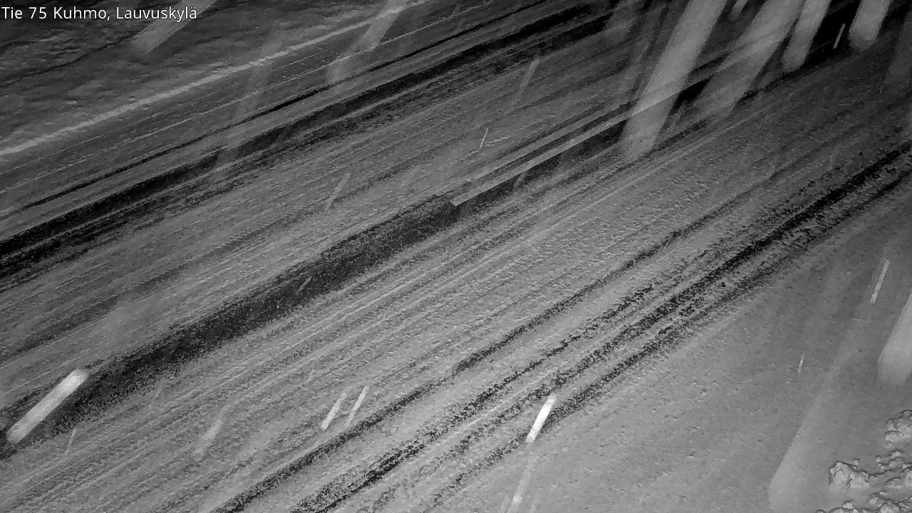 Weather Camera Image Väg 75 Kuhmo, Lauvuskylä, Kuhmo, Kainuu