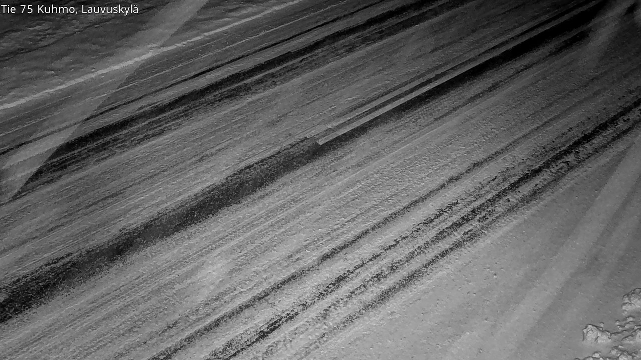 Weather Camera Image Väg 75 Kuhmo, Lauvuskylä, Kuhmo, Kainuu