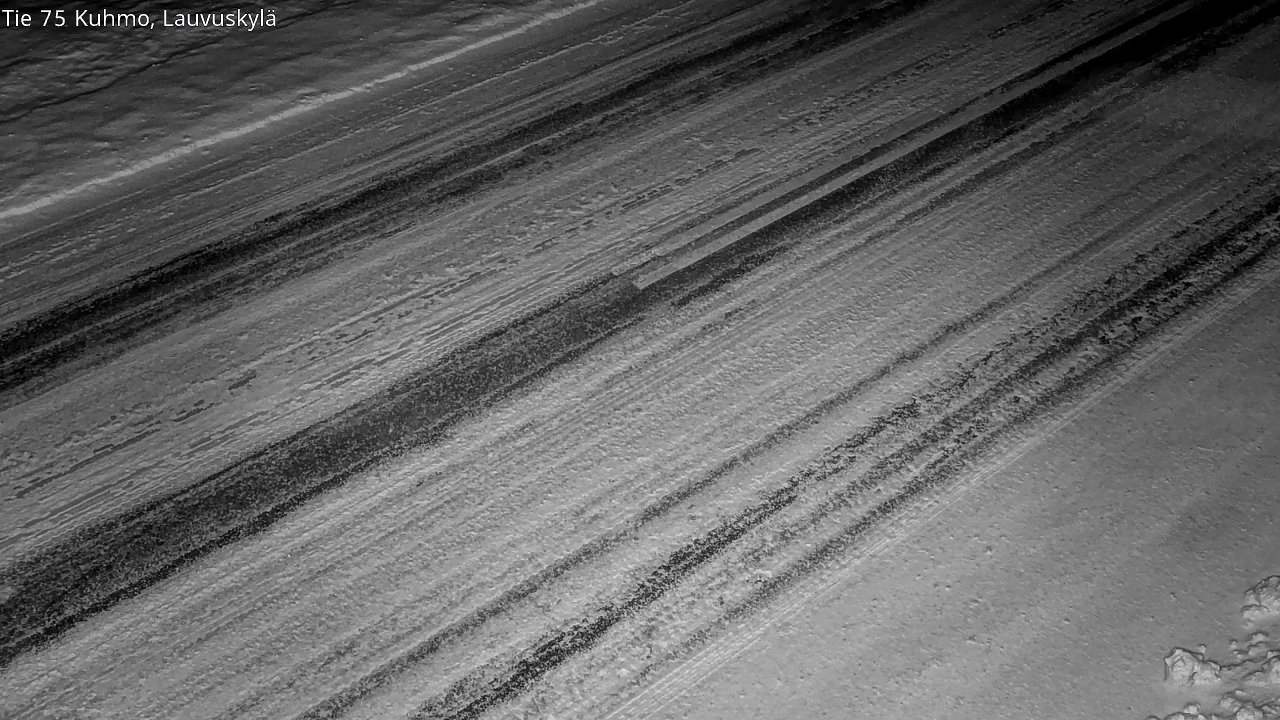 Weather Camera Image Väg 75 Kuhmo, Lauvuskylä, Kuhmo, Kainuu
