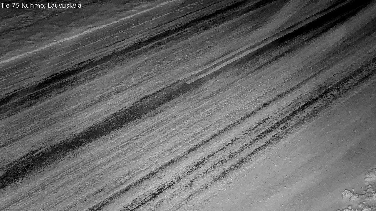 Weather Camera Image Väg 75 Kuhmo, Lauvuskylä, Kuhmo, Kainuu
