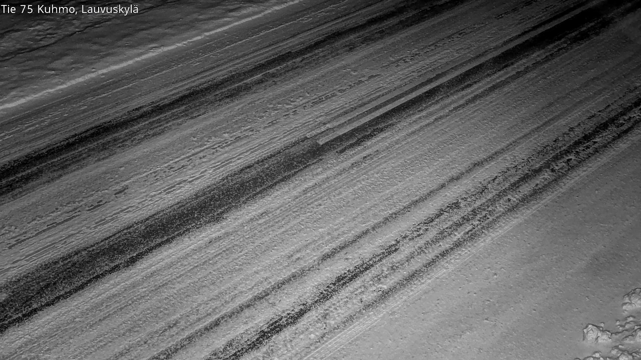 Weather Camera Image Väg 75 Kuhmo, Lauvuskylä, Kuhmo, Kainuu