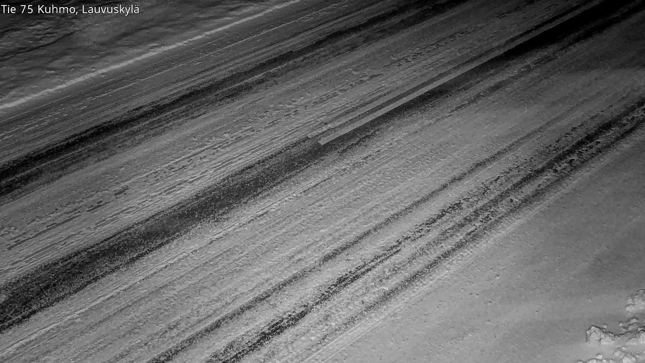 Weather Camera Image Väg 75 Kuhmo, Lauvuskylä, Kuhmo, Kainuu