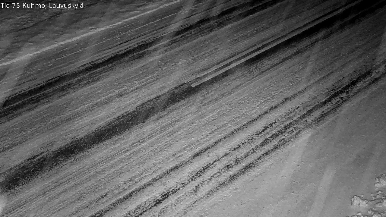 Weather Camera Image Väg 75 Kuhmo, Lauvuskylä, Kuhmo, Kainuu